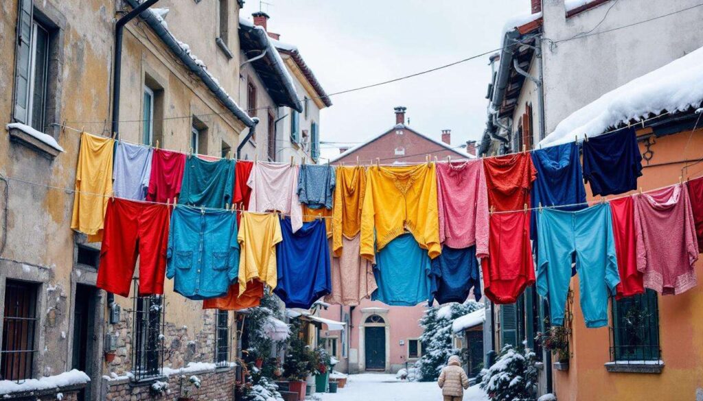 L'abitudine di molti italiani di stendere il bucato in inverno è una pessima idea, e non solo per la bolletta