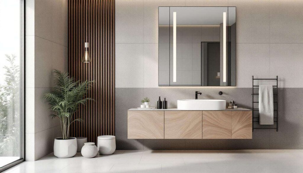 Perché le piastrelle in bagno si posano solo fino a metà parete per design ed efficacia