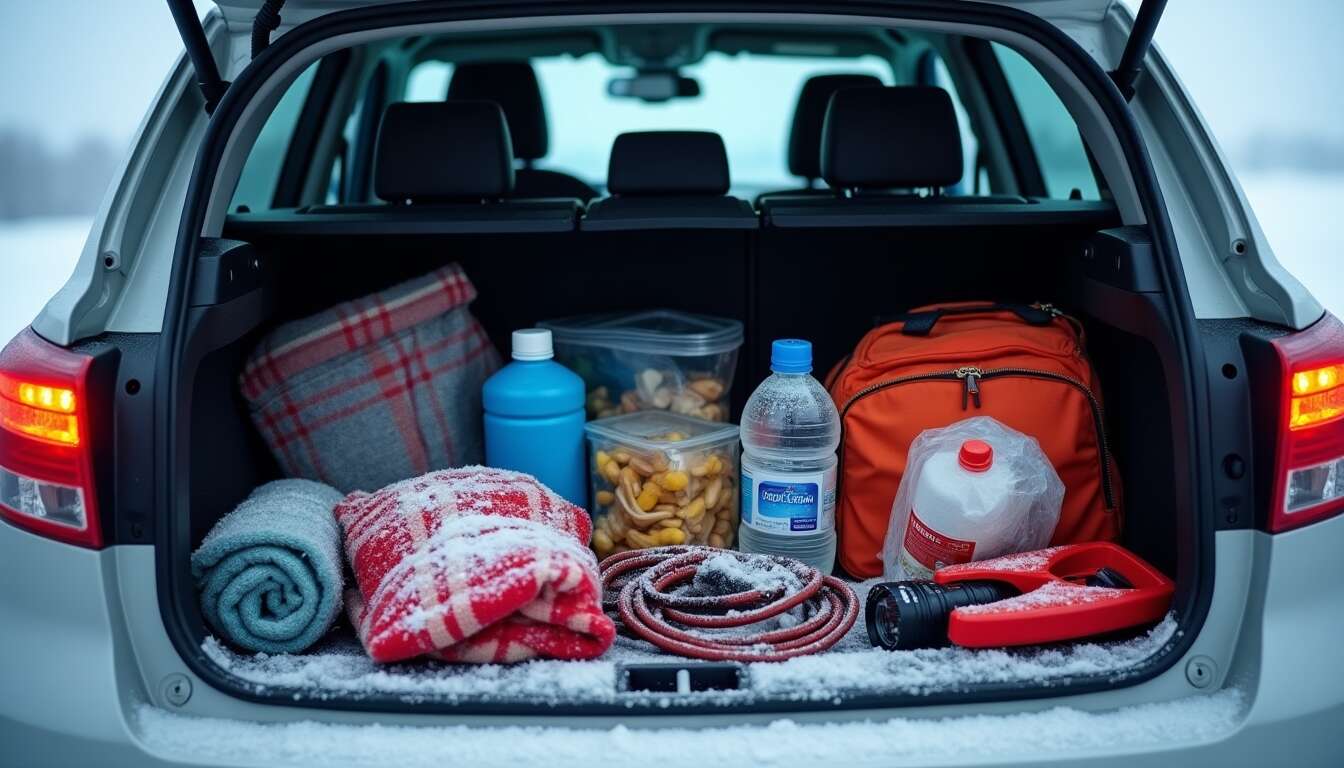Pr&eacute;paration d'un kit d'urgence hivernal