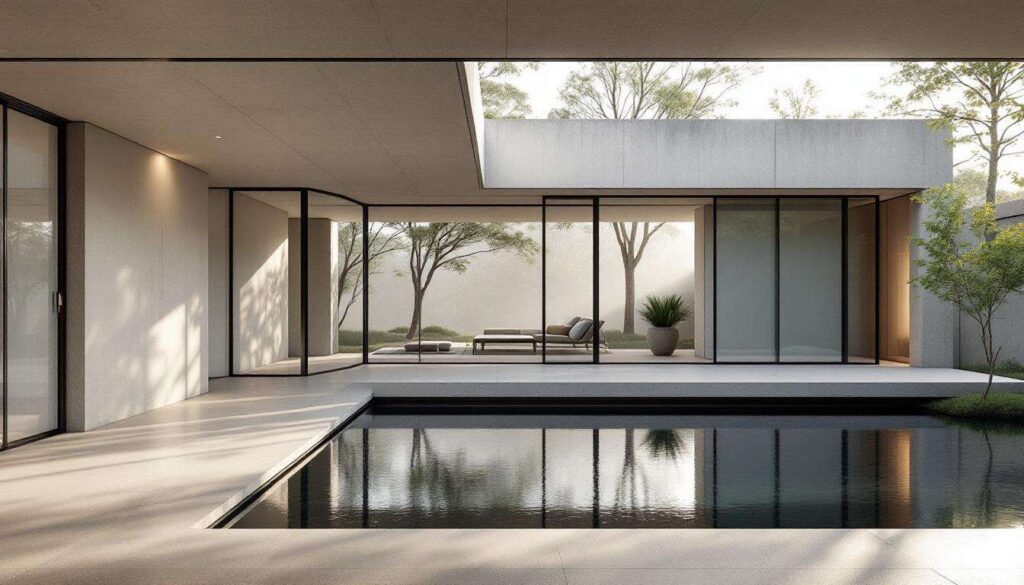 Ispirata all’architettura di Tadao Ando, questa casa è un manifesto del minimalismo giapponese
