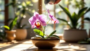 Tecnica giapponese per annaffiare le orchidee in modo efficace