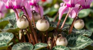 Cosa sono queste palline dure sul ciclamino che escono dopo che cade il fiore